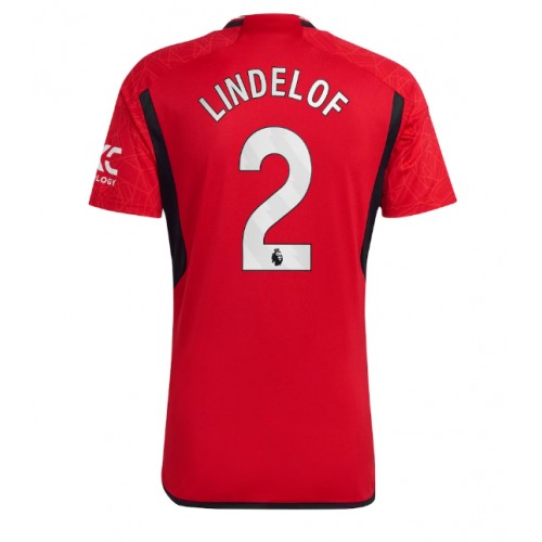 Maillot de foot Manchester United Victor Lindelof #2 Domicile 2023-24 Manches Courte